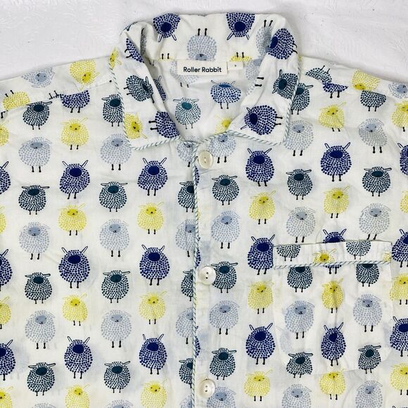 Roller Rabbit Men's sz S Sheep Pajamas Set - Picture 4 of 16